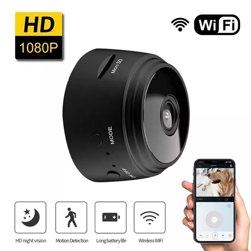 MINI CAMARA DE SEGURIDAD 1080p WIFI-VISION NOCTURNA-CONTROL DESDE EL CELULAR