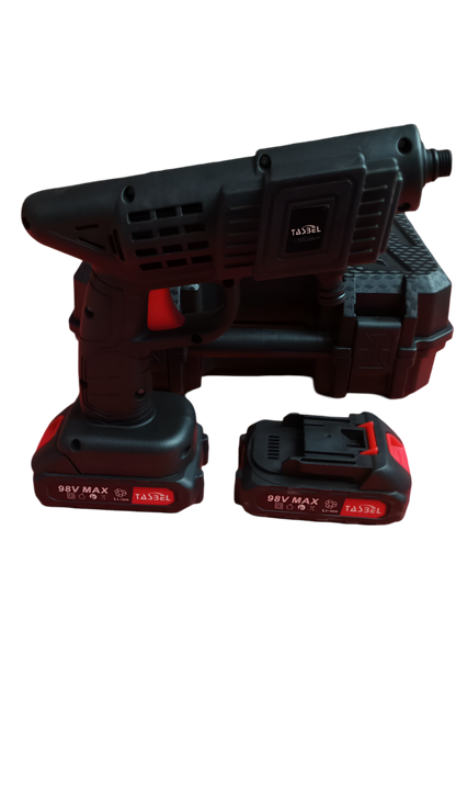 ¡Hidrolavadora Portátil 98V con 2 Baterías! – Potencia Inalámbrica para Lavados Rápidos y Profesionales