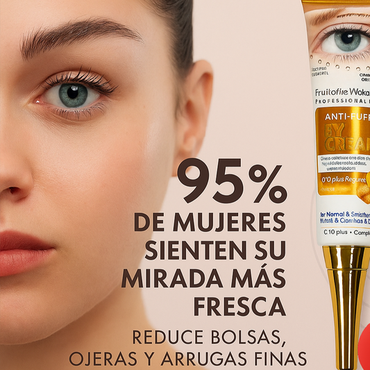 ✨ Contorno Ojos Antibolsas Wokali con Q10™ – 👉Despídete de las bolsas, da la bienvenida a una mirada joven