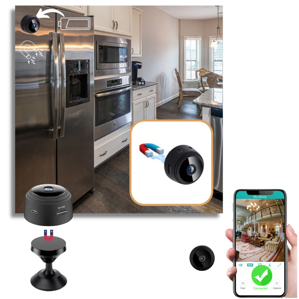Mini cámara de vigilancia inalámbrica - Ozerty