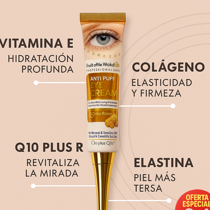 ✨ Contorno Ojos Antibolsas Wokali con Q10™ – 👉Despídete de las bolsas, da la bienvenida a una mirada joven