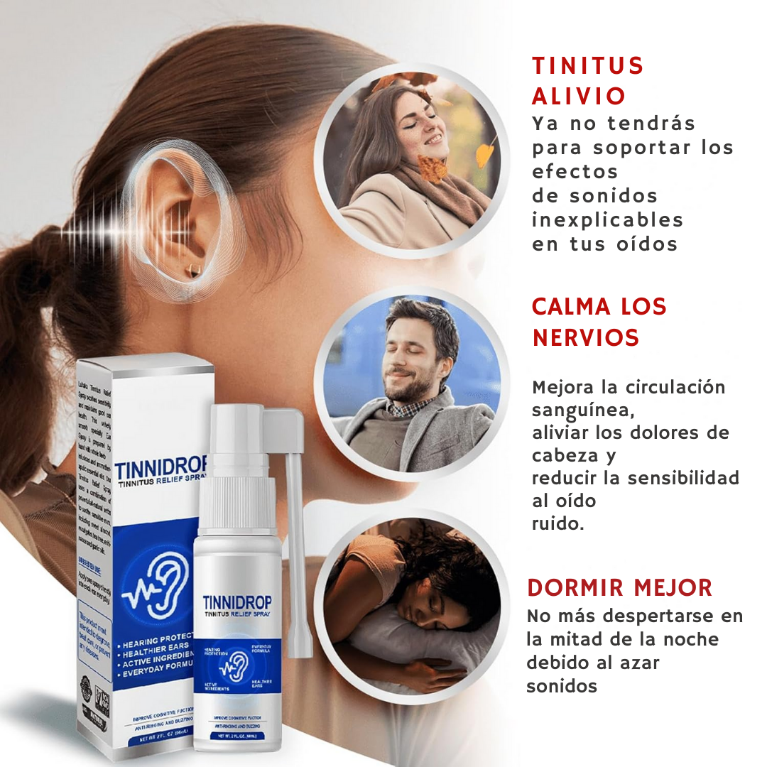 TINNIDROP® -  SPRAY LIMPIADOR DE OÍDO 👂😱 - ENVÍO GRATIS