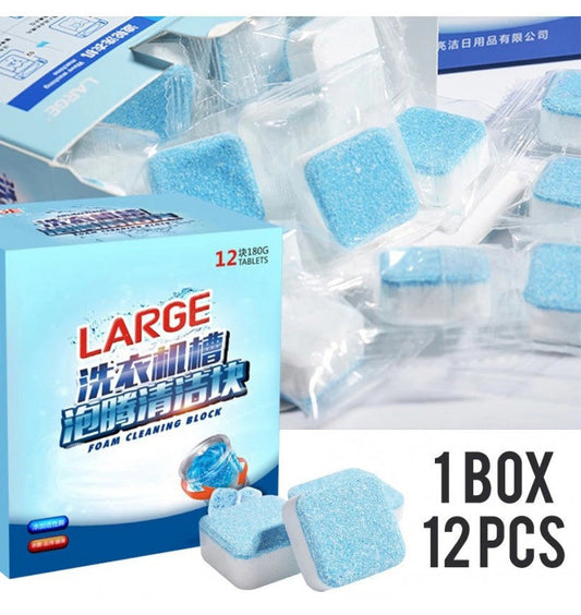 PACK x 12 Pastilla Limpiador de Lavadora