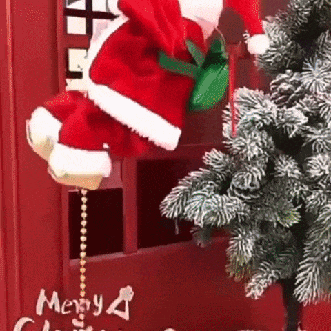 🎅 Papá Noel Escalador™ ¡La decoración más divertida del año!