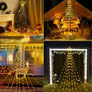 Luces Estrella Cascada LED para Árbol de Navidad